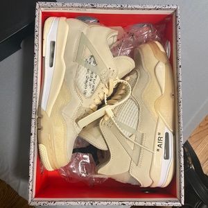 Off-White X Air Jordan 4 Wmns Sail Womens